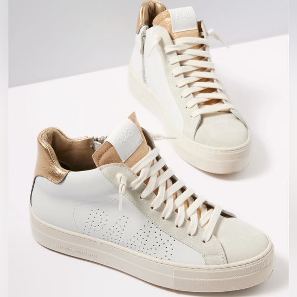 P448 Theamid Hightop Sneaker Color: Millenium/Ivory Size:EU 40 / US 9.5-10 - Picture 13 of 16